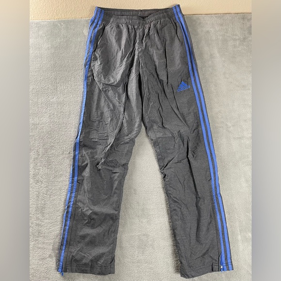 adidas Other - Adidas Pants Climalite Warm Up Track Pants Size Mens Medium M Leg Gray Blue